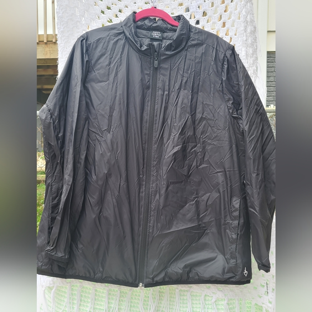 NWT Black Torrid Happy Camper Nylon Jacket Size 2